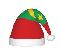 WZYCWB Sombrero de fiesta de Navidad con estampado de bandera de Mauritania, regalo de actividad de clase infantil, accesorio de decoración de vacaciones de Navidad
