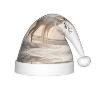 WZYCWB Sombrero de fiesta de Navidad con estampado de ciervo blanco en la selva, regalo de actividad para clase infantil, accesorio de decoración de Navidad