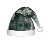 WZYCWB Sombrero de fiesta de Navidad con estampado de fragmentos de bloque, regalo de actividad de clase infantil, accesorio de decoración de vacaciones de Navidad