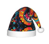 WZYCWB Sombrero de fiesta de Navidad con estampado de monstruos, regalo de actividad de clase infantil, accesorio de decoración de vacaciones de Navidad