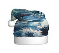 WZYCWB Sombrero de Papá Noel de Año Nuevo para adultos, sombrero de Papá Noel de felpa de gaviota de velero, 15.7 pulgadas de alto, sombrero decorativo unisex para fiesta de Año Nuevo