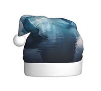 WZYCWB Sombrero de Papá Noel de Año Nuevo para adultos, sombrero de Papá Noel de peluche icebergs, 15.7 pulgadas de alto, sombrero decorativo unisex para fiesta de Año Nuevo