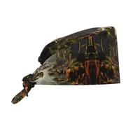 WZYCWB Sombrero de trabajo transpirable con banda para el sudor y lazo trasero ajustable, adecuado para hombres y mujeres, color negro