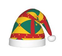WZYCWB Sombrero infantil de fiesta de Año Nuevo, diseño de bandera de Granada, para eventos de Navidad, escenarios de vacaciones, escena de fiesta, sombrero de Navidad a la moda para niños