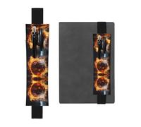 WZYCWB Soporte para bolígrafos de PVC de gran capacidad con diseño de balón de fuego y llamas de agua + bolsa creativa para bolígrafos con banda elástica antideslizante