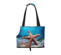 WZYCWB Starfish in the Sea - Bolsa de viaje ligera para gatos y bolsa de hombro transpirable para perros pequeños para una fácil portabilidad