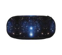 WZYCWB Starry Sky - Estuche para lápices de gran capacidad, caja de almacenamiento multifuncional, portátil y duradero, para suministros de oficina y escuela, Black, Talla única, Estuche de belleza