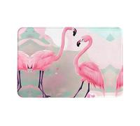 WZYCWB Tapete de 40,6 x 61 cm, tapete de entrada, tapete de puerta de cocina, adecuado para dormitorio, baño, oficina, sala de estar, diseño de flamenco