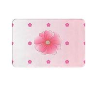 WZYCWB Tapete de piso de 40,6 x 61 cm, tapete de entrada, tapete de puerta de cocina, adecuado para dormitorio, baño, oficina, sala de estar, patrón de claveles florecientes