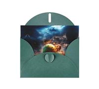 WZYCWB Tarjetas con patrón de tenis rayo verde oscuro, tarjetas de felicitación navideñas, adecuadas para familiares, amigos y parejas