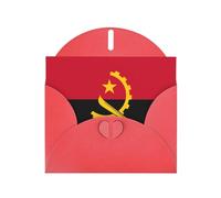 WZYCWB Tarjetas de Navidad impresas con la bandera de Angola, invitaciones de boda, exquisitas tarjetas de sobre