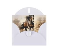 WZYCWB Tarjetas navideñas de papel con perlas de caballo occidental, tarjetas para todas las ocasiones, Navidad, agradecimiento, boda, cumpleaños, día de San Valentín