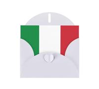WZYCWB Tarjetas navideñas de papel perlado con bandera italiana, tarjetas para todas las ocasiones, Navidad, agradecimiento, boda, cumpleaños, día de San Valentín