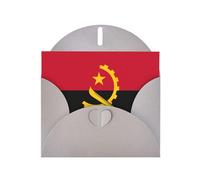WZYCWB Tarjetas navideñas impresas con la bandera de Angola, perfectas para saludos navideños conmovedores