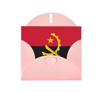 WZYCWB Tarjetas navideñas impresas con la bandera de Angola, perfectas para saludos navideños conmovedores