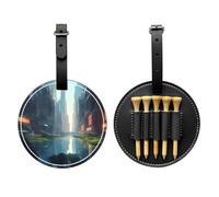 WZYCWB The City on The Water - Bolsa de almacenamiento para camisetas de golf, diseño de hebilla portátil para colgar