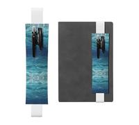 WZYCWB The Deep Blue Sea - Marcapáginas ajustable para diario, soporte de cuero para bolígrafos, perfecto para regalo de Navidad de regreso a clases, soporte de cuero para bolígrafos,