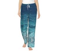 WZYCWB The Deep Blue Sea Prints - Pijama de franela para mujer, ropa de descanso para otoño/invierno, Negro, 4XL