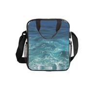 WZYCWB The Deep Ocean - Bolso de hombro transparente con cremallera y correa para el hombro para mujeres y hombres, trabajo, compras