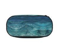 WZYCWB The Deep Ocean - Estuche para lápices de gran capacidad, caja de almacenamiento multifuncional, portátil y duradero, para suministros de oficina y escuela, Black, Talla única, Estuche de