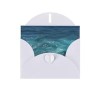 WZYCWB The Deep Ocean - Tarjetas de Navidad impresas en blanco, invitaciones de boda, exquisitas tarjetas de sobre