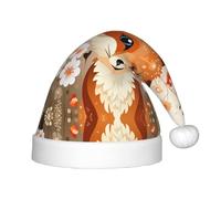 WZYCWB The Fox in the Bush Patterns - Sombreros de fiesta de Navidad para niños, suaves y cómodos, suaves con la piel, regalos de fiesta de clase de jardín de infantes