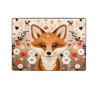 WZYCWB The Fox in The Bush - Tapete estampado para decoración del hogar, 80 x 58 pulgadas, tapete suave y cómodo para oficina y sala de estar