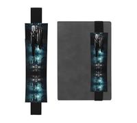 WZYCWB The Ghost in The Night - Portalápices de PVC de gran capacidad impreso + bolsa creativa para bolígrafos con banda elástica y diseño antideslizante