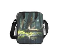 WZYCWB The girl by the river. Bolso de hombro transparente con cremallera y correa para el hombro para mujeres y hombres, trabajo, compras