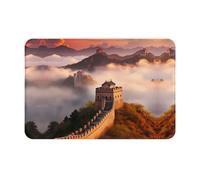 WZYCWB The Great Wall - Felpudo de bienvenida impreso de 40,6 x 61 cm, para baño, sala de estar, balcón, entrada