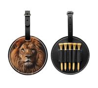 WZYCWB The Lion's Gaze - Bolsa de almacenamiento para camisetas de golf con impresión especial, diseño de hebilla portátil para colgar, Black, Talla única, Maleta