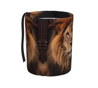 WZYCWB The Lion's Gaze - Cubo de basura colgante para coche, práctico y cómodo, adecuado para múltiples modelos de coche, proporcionando un espacio de almacenamiento ideal