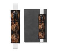 WZYCWB The Lion's Gaze - Marcapáginas de cuero para bolígrafos, marcadores de diario ajustables, perfectos como regalo de vuelta a la escuela o Navidad,