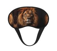 WZYCWB The Lion's Gaze - Máscara de ojos estampada para dormir, cobertura completa, alivia la fatiga ocular