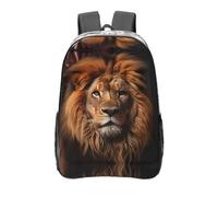 WZYCWB The Lion's Gaze - Mochila transparente impresa, bolsa de viaje, bolsa de gimnasio ligera y duradera, mochila de viaje o mochila escolar