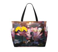 WZYCWB The Lotus in Full Bloom - Bolsa de playa grande para viajes, gimnasio, piscina, bolsa de almacenamiento con cremallera