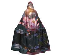 WZYCWB The Lotus in Full Bloom- Capa con capucha para adultos, adecuada para reuniones familiares, actuaciones en escenario, cosplay y fiestas de Halloween