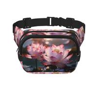 WZYCWB The Lotus in Full Bloom - Riñonera deportiva moderna y moderna, bolsa pequeña de viaje ligera