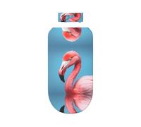 WZYCWB The Mighty Flamingo - Juego de manta con estampado de flamenco + bonita diadema, manta para bebé después del baño