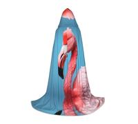 WZYCWB The Mighty Flamingo Print S Capa con capucha | Disfraz de cosplay, accesorio de fiesta de anime de Halloween