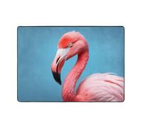 WZYCWB The Mighty Flamingo - Tapete para decoración del hogar, 80 x 58 pulgadas, tapete suave y cómodo para oficina y sala de estar