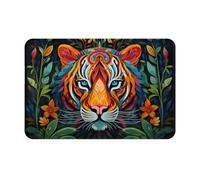 WZYCWB The Mighty Tiger. Tapete de bienvenida impreso, 40,6 x 61 cm, tapete absorbente para puerta de baño y cocina