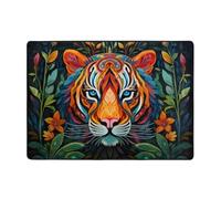 WZYCWB The Mighty Tiger. Tapete impreso para decoración del hogar, 80 x 58 pulgadas, tapete suave y cómodo para oficina y sala de estar