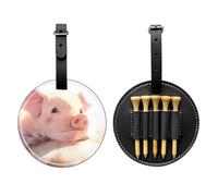 WZYCWB The Pigs are Looking. Bolsa de almacenamiento para camiseta de golf impresa especial, diseño de hebilla portátil para colgar, Black, Talla única, Maleta