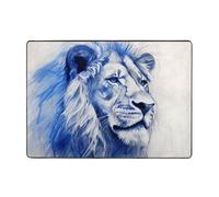 WZYCWB The Silent Lion - Tapete para decoración del hogar, 80 x 58 pulgadas, suave y cómodo para oficina y sala de estar