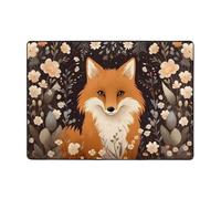 WZYCWB The Sitting Fox. Tapete impreso para decoración del hogar, 80 x 58 pulgadas, tapete suave y cómodo para oficina y sala de estar