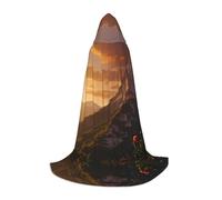 WZYCWB The sun shines - Capa estampada con capucha | Disfraz de cosplay, accesorio de fiesta de anime de Halloween, talla M