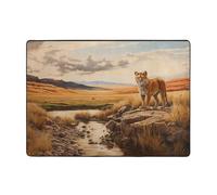 WZYCWB The Tiger is Strong. Alfombra estampada de 80 x 58 pulgadas, pelo corto suave y esponjoso, adecuada para sala de estar, oficina, mesita de noche, balcón