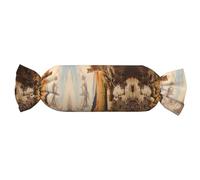 WZYCWB The Tiger is Strong. Almohada cilíndrica de caramelo, almohada cilíndrica cómoda, almohada de viaje para el cuello, almohada tubular adecuada para soporte de cabeza, cuello y espalda