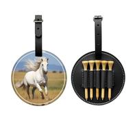 WZYCWB The White Stallion - Bolsa de almacenamiento para camisetas de golf con estampado especial, diseño de hebilla portátil para colgar
